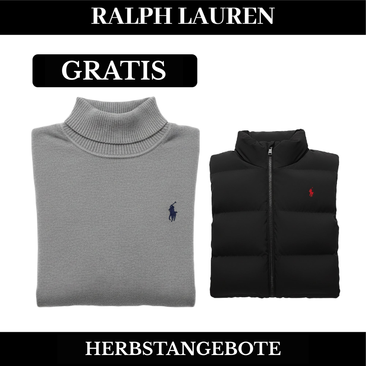 RL Weste + Gratis-Pullover (LAGERRÄUMUNG)