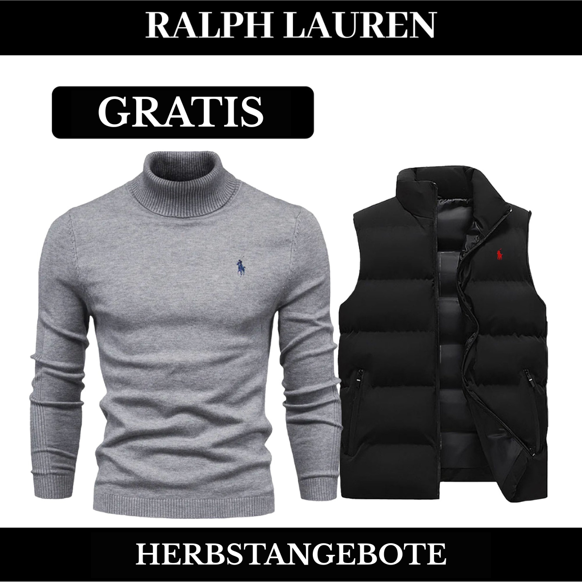 RL Weste + Gratis-Pullover (LAGERRÄUMUNG)
