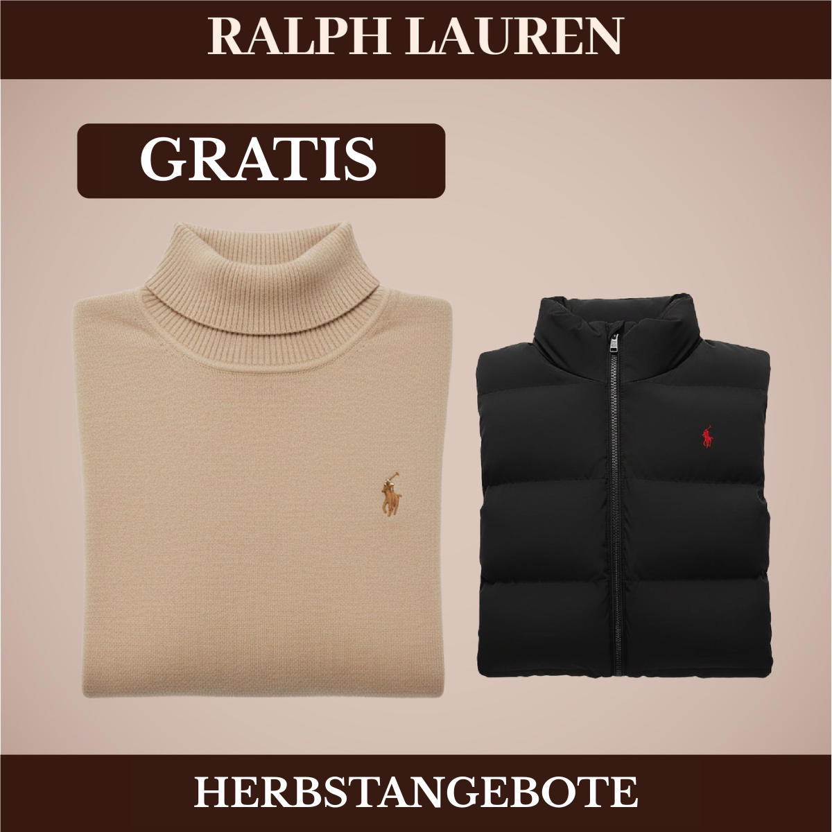 RL Weste + Gratis-Pullover (LAGERRÄUMUNG)