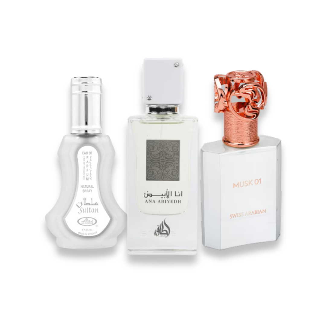 SET Musk & White Oud – 3x 100 ml