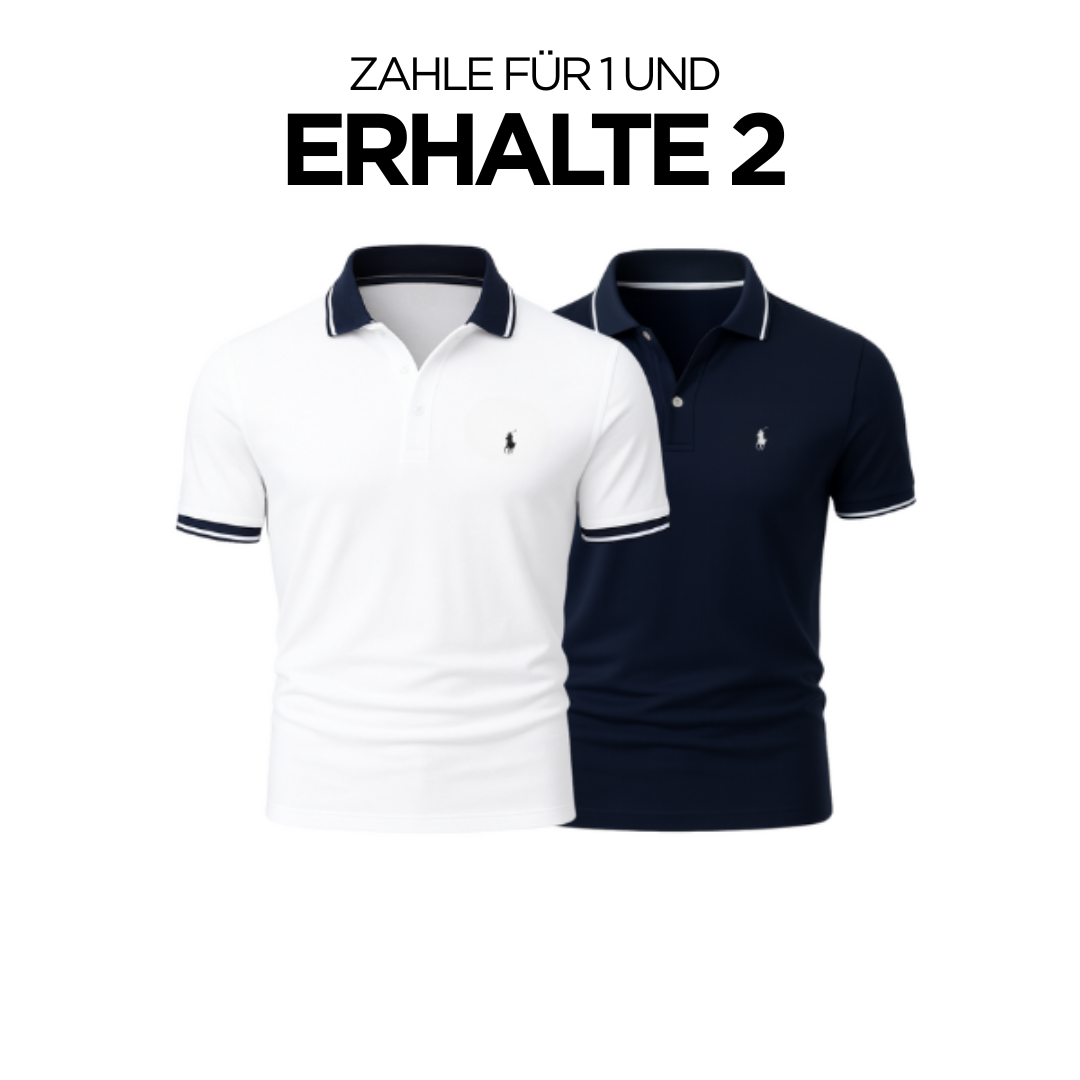 (KAUFE 1, ERHALTE 2) - Premiere Polo Shirt Kit – Professional Line by R&L (2-Pack)