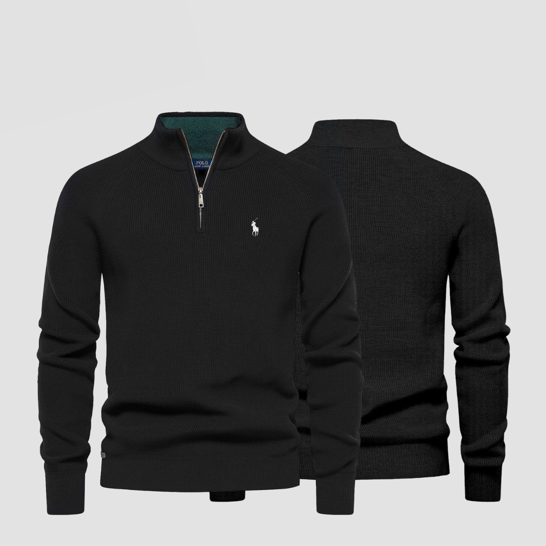 Men's R&L™ Zip Neck Sweater (Clearance)