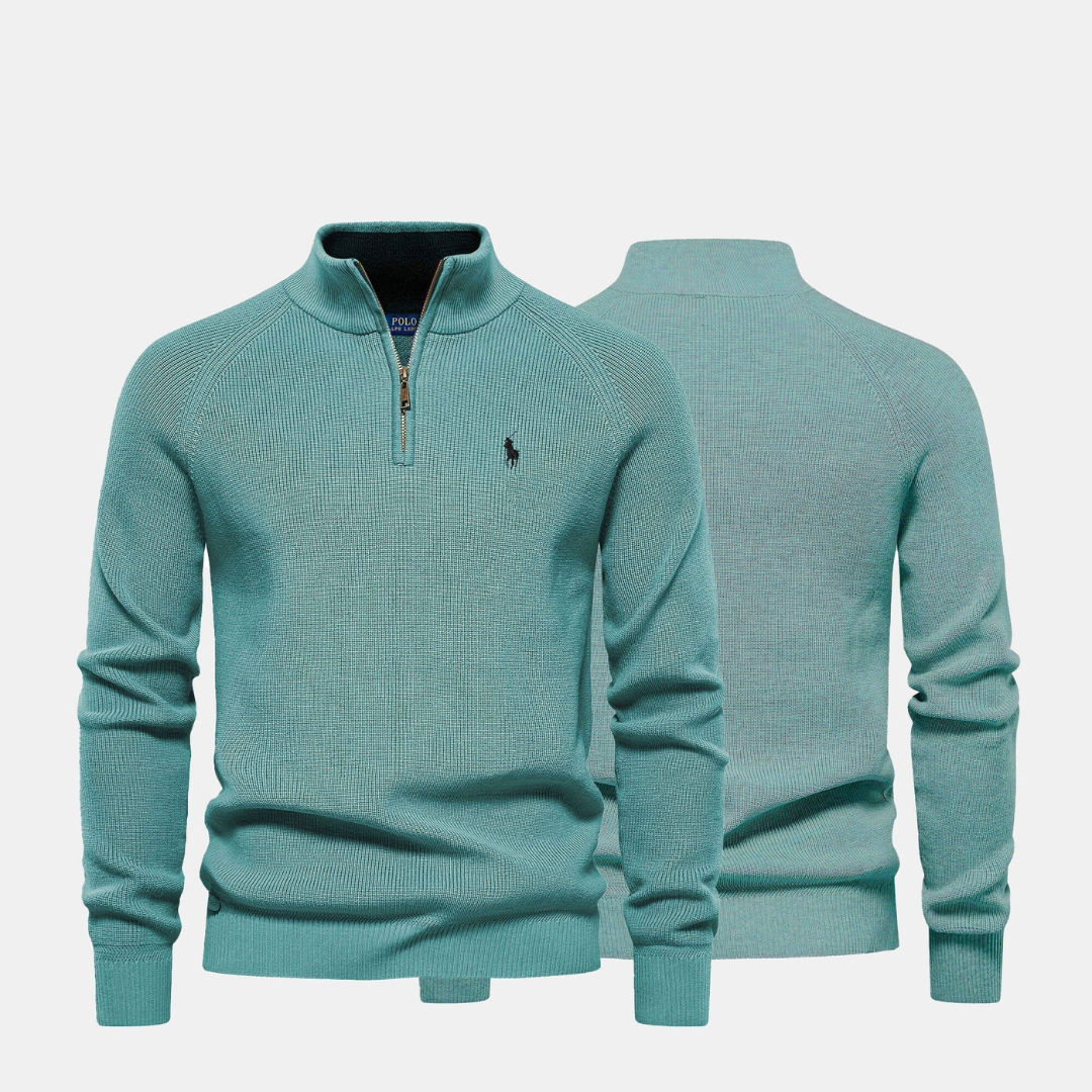 Men's R&L™ Zip Neck Sweater (Clearance)