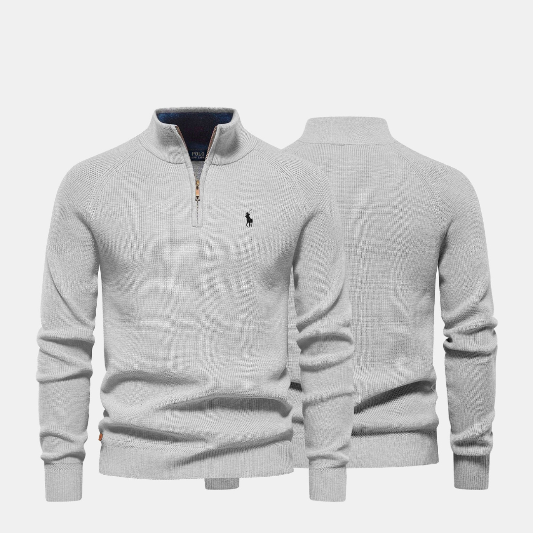 Men's R&L™ Zip Neck Sweater (Clearance)