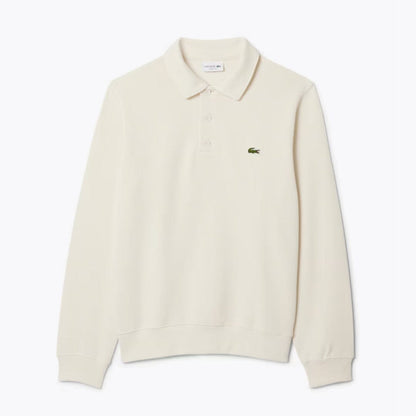 LC Ribbed Cotton Polo Collar Sweatshirt