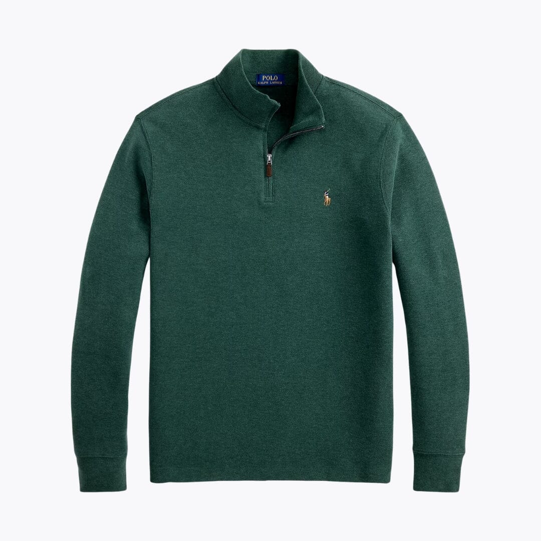 RL Estate-Rib Quarter-Zip Pullover