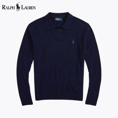 RL Wool Johnny-Collar Sweater