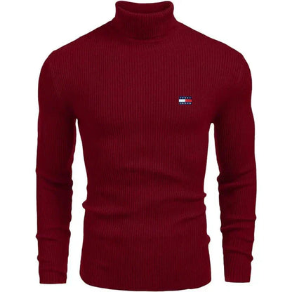 TH Turtleneck Classic Knit Sweater